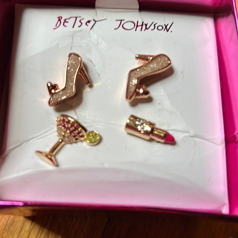 Betsey Johnson earrings new in box